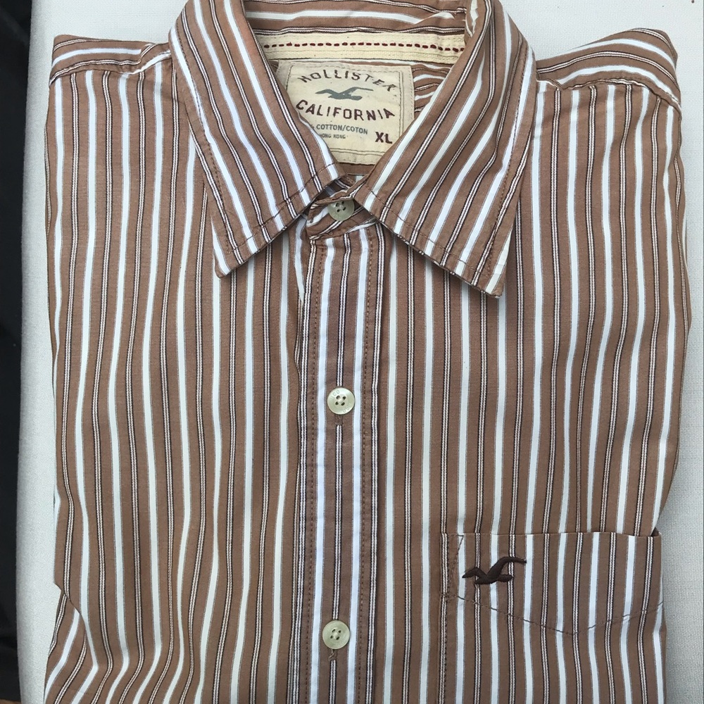 Men’s XL Hollister L/S shirt single pocket vintage look